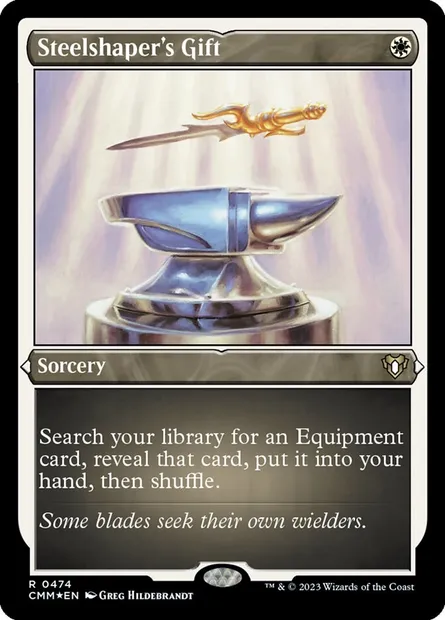Steelshaper's Gift, Magic card CMM 474 — Commander Masters set