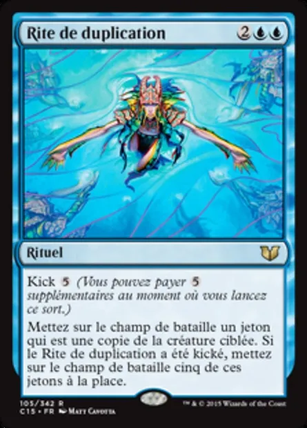 Rite de duplication, carte Magic C15 105 — extension Commander 2015