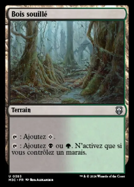 Bois souillé, carte Magic M3C 383 — extension Modern Horizons 3 Commander