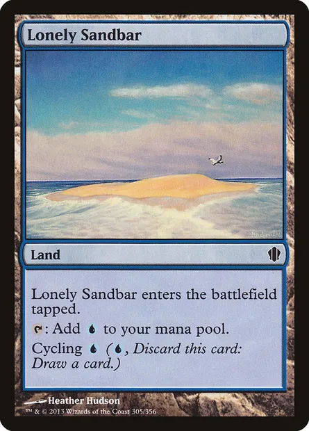 Lonely Sandbar, Magic card C13 305 — Commander 2013 set