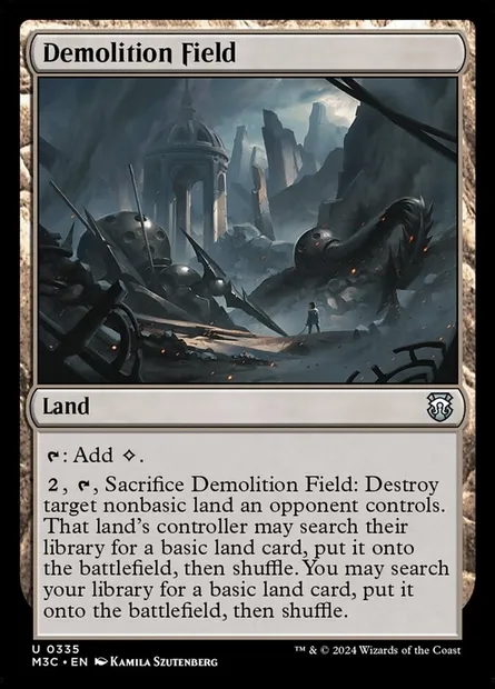 Demolition Field, Magic card M3C 335 — Modern Horizons 3 Commander set