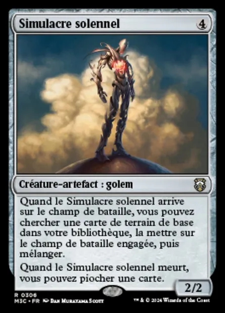 Simulacre solennel, carte Magic M3C 306 — extension Modern Horizons 3 Commander
