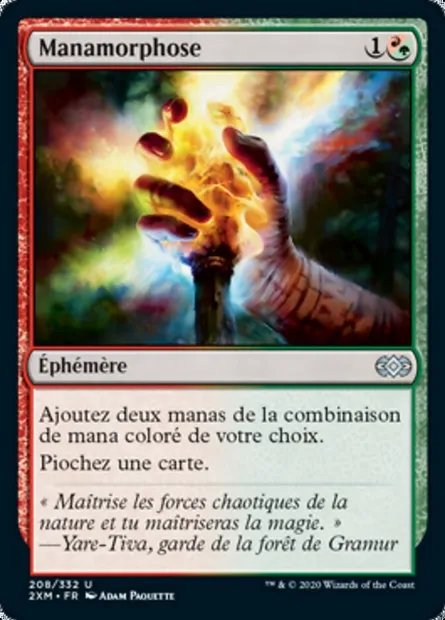 Manamorphose, carte Magic 2XM 208 — extension Double Masters