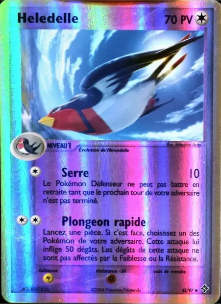 Hélédelle, carte Pokémon DR 45 — extension EX Dragon