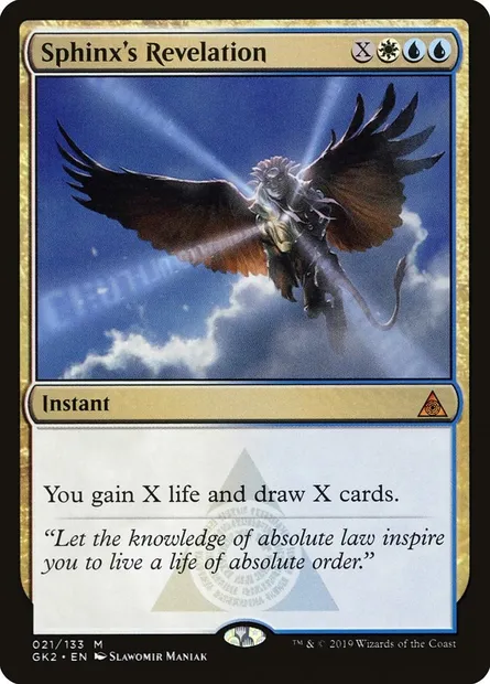 Sphinx's Revelation, Magic card GK2 21 — RNA Guild Kit set