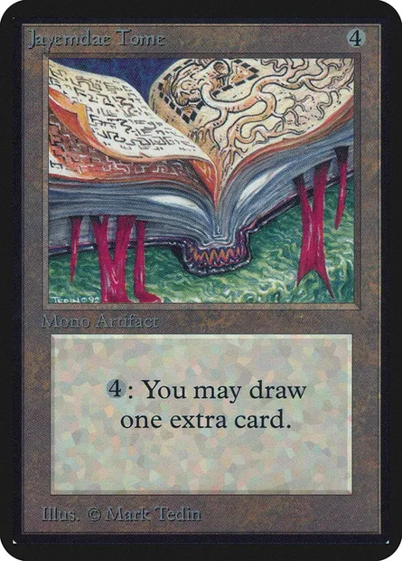 Grimoire de Jayemdae, carte Magic LEA 254 — extension Limited Edition Alpha