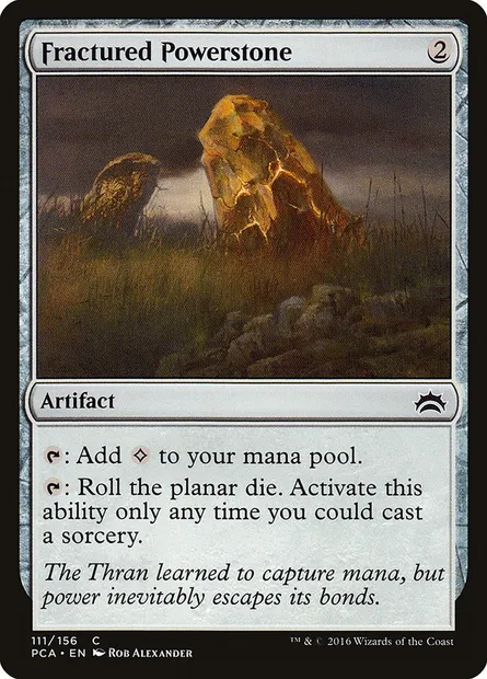 Lithoforce fracturée, carte Magic PCA 111 — extension Planechase Anthology