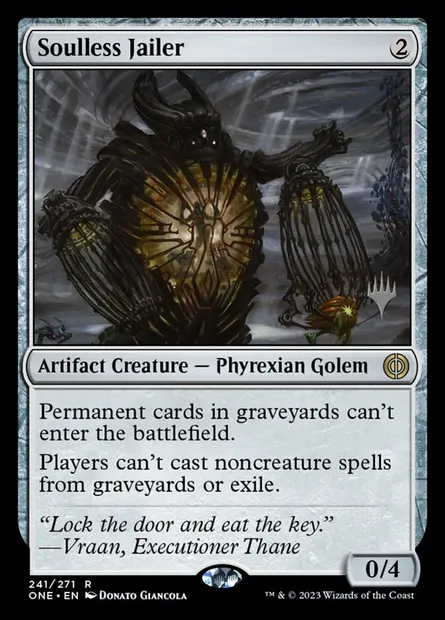 Soulless Jailer, Magic card PONE 241p — Phyrexia: All Will Be One Promos set