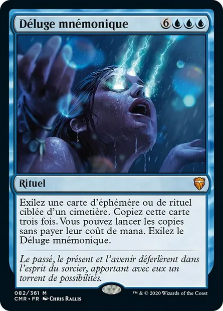 Déluge mnémonique, carte Magic CMR 82 — extension Commander Legends