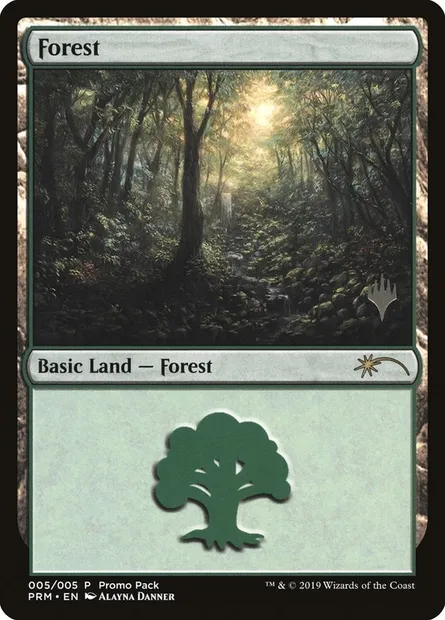 Forest, Magic card PPP1 5 — M20 Promo Packs set