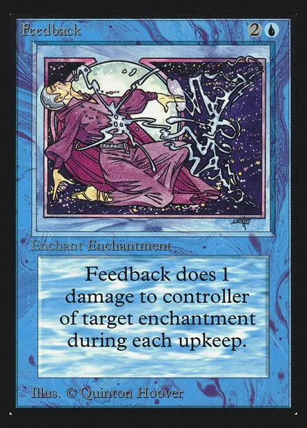 Rétroaction, carte Magic CEI 58 — extension Intl. Collectors' Edition