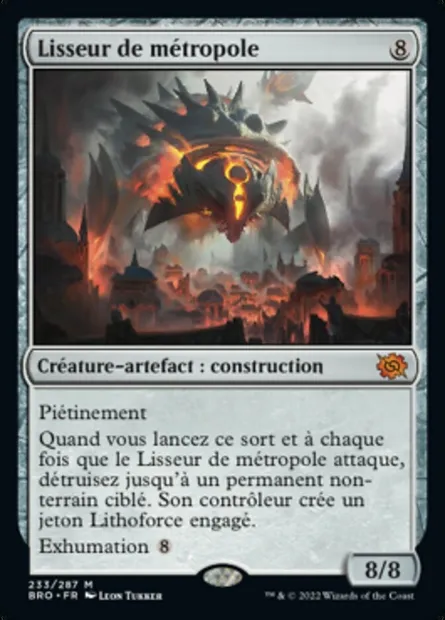 Lisseur de métropole, carte Magic BRO 233 — extension La Guerre Fratricide