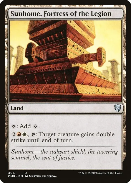 Sunhome, Fortress of the Legion, Magic card CMR 496 — Commander Legends set