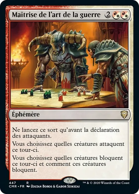Maîtrise de l'art de la guerre, carte Magic CMR 447 — extension Commander Legends