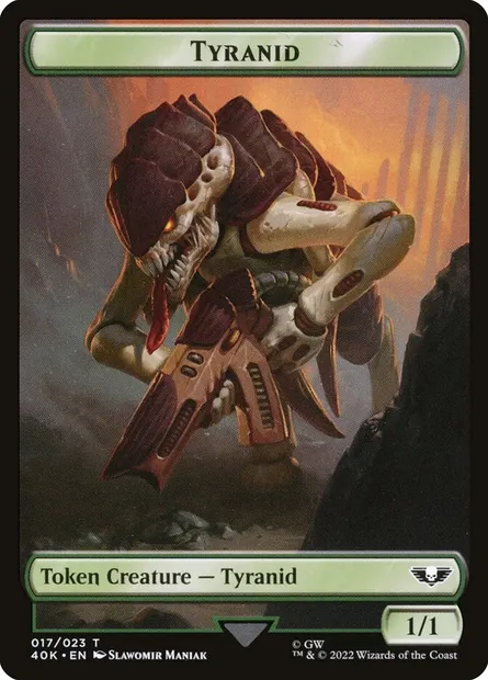 Tyranid, Magic card T40K 17 — Warhammer 40,000 Tokens set