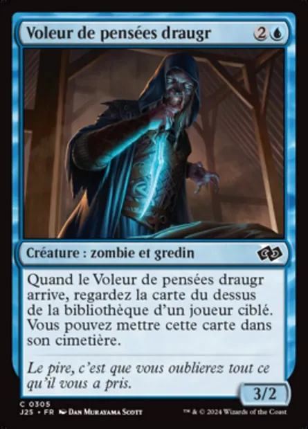 Voleur de pensées draugr, carte Magic J25 305 — extension Foundations Jumpstart