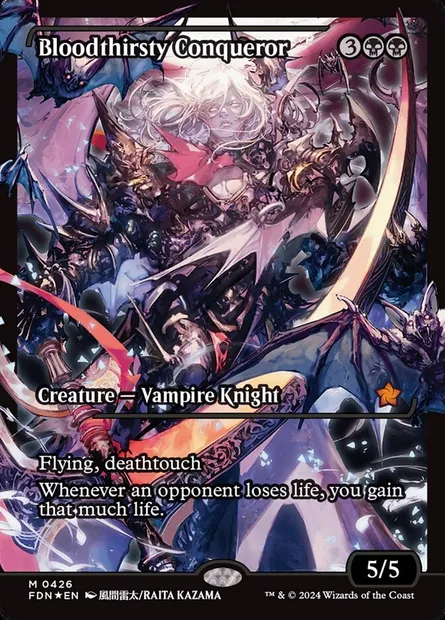 Bloodthirsty Conqueror, Magic card FDN 426 — Foundations set