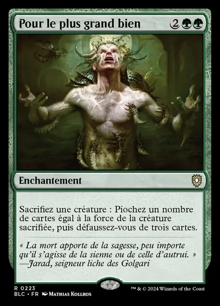 Pour le plus grand bien, carte Magic BLC 223 — extension Bloomburrow Commander