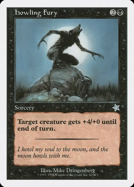 Howling Fury, Magic card S99 82 — Starter 1999 set