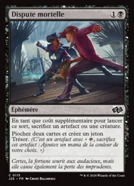 Dispute mortelle, carte Magic J25 115 — extension Foundations Jumpstart