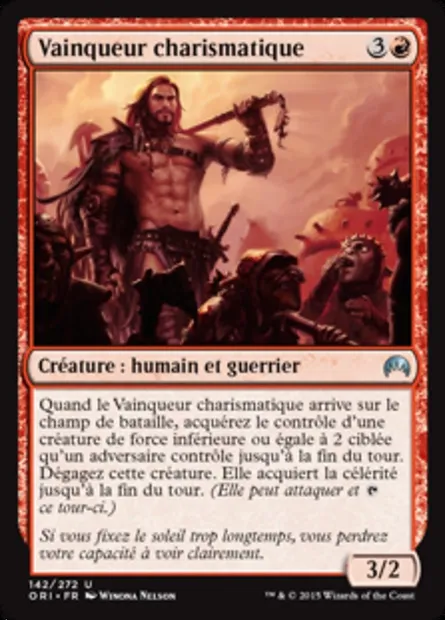 Vainqueur charismatique, carte Magic ORI 142 — extension Magic Origines