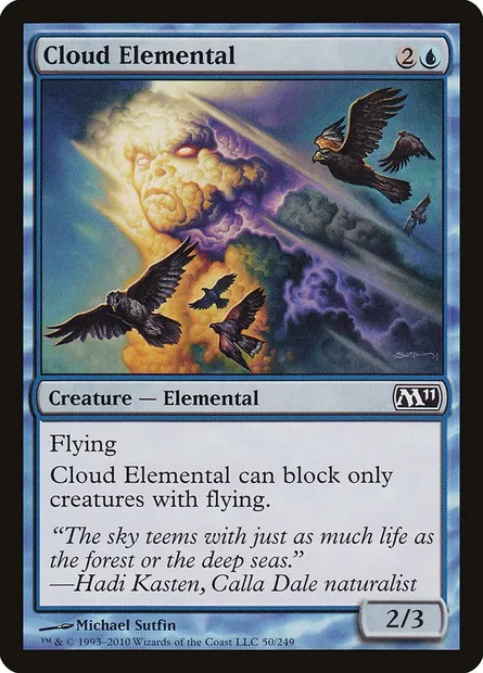 Cloud Elemental, Magic card M11 50 — Magic 2011 set