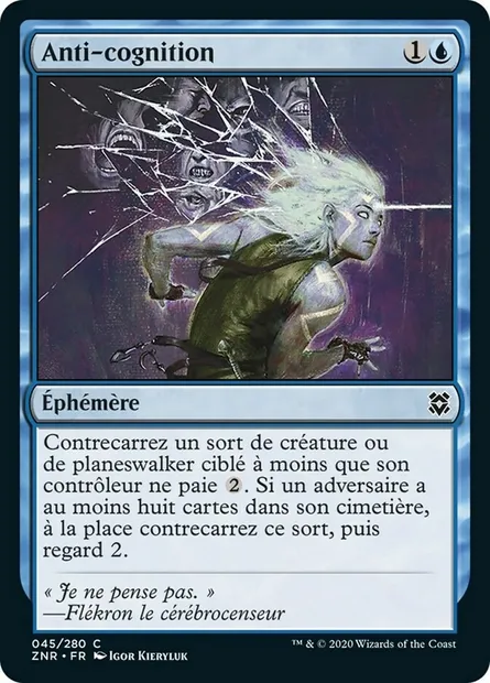 Anti-cognition, carte Magic ZNR 45 — extension Renaissance de Zendikar