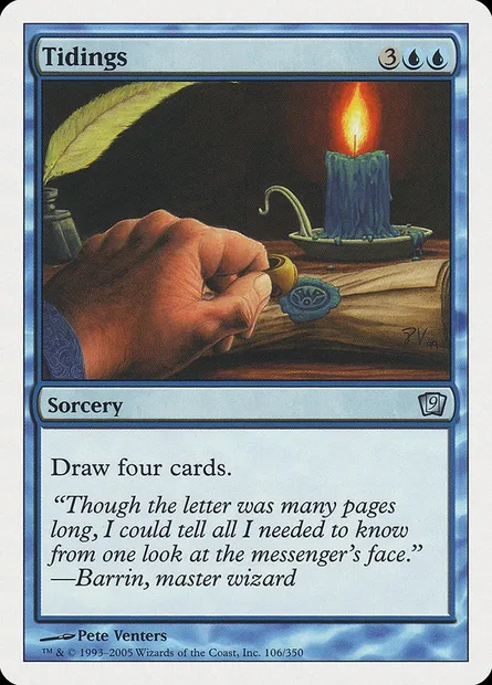 Nouvelles, carte Magic 9ED 106 — extension Neuvième Edition