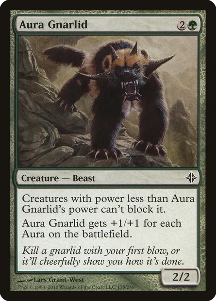 Aura Gnarlid, Magic card ROE 175 — Rise of the Eldrazi set