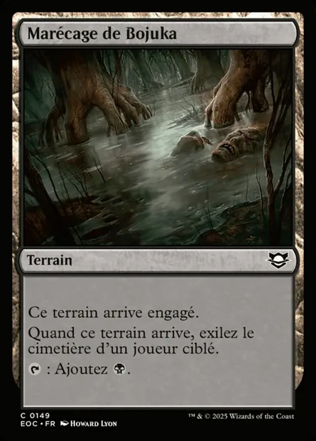 Marécage de Bojuka, carte Magic EOC 149 — extension Edge of Eternities Commander