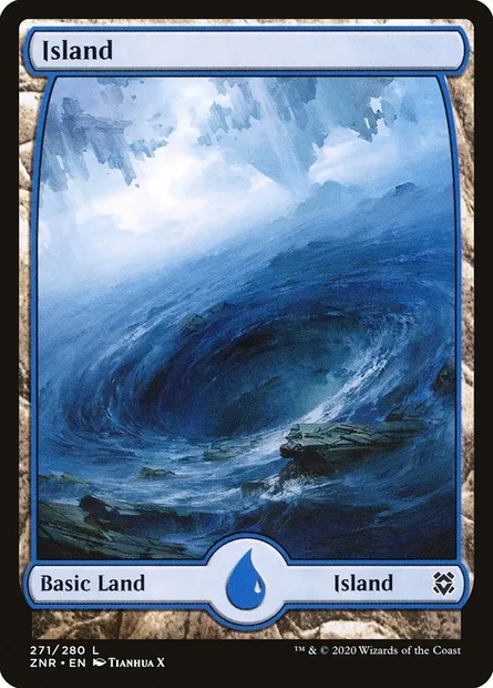 Island, Magic card ZNR 271 — Zendikar Rising set