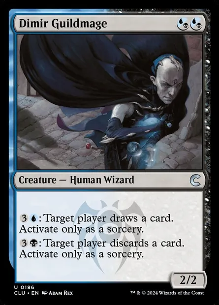 Dimir Guildmage, Magic card CLU 186 — Ravnica: Clue Edition set