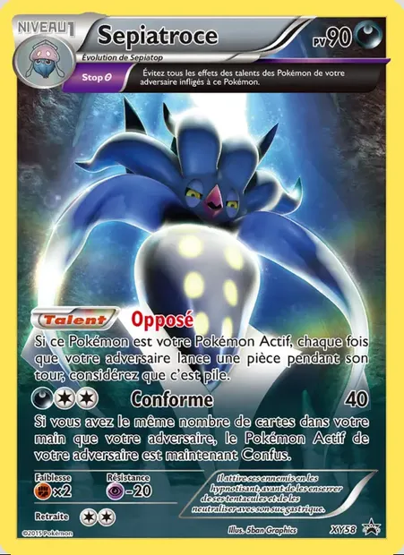 Sepiatroce, carte Pokémon XY 58 — extension Promo XY