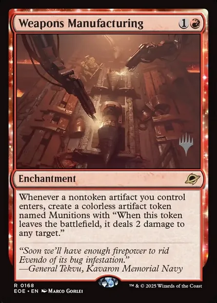 Weapons Manufacturing, Magic card PEOE 168p — Edge of Eternities Promos set