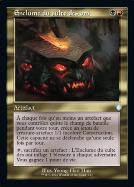 Enclume du culte des oni, carte Magic BRC 127 — extension The Brothers' War Commander