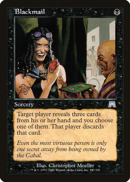 Chantage, carte Magic ONS 127 — extension Carnage