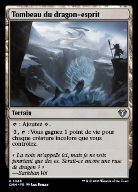 Tombeau du dragon-esprit, carte Magic CMM 1048 — extension Commander Masters