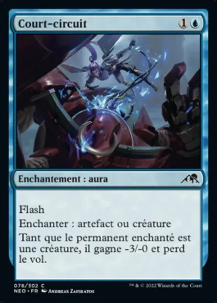 Court-circuit, carte Magic NEO 78 — extension Kamigawa: La Dynastie Néon