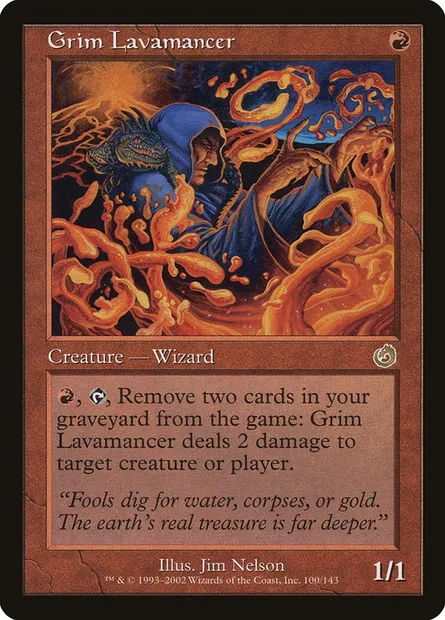 Grim Lavamancer, Magic card TOR 100 — Torment set