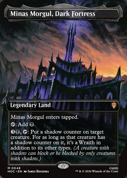 Minas Morgul, Dark Fortress, Magic card HOC 48 — The Hobbit Eternal set