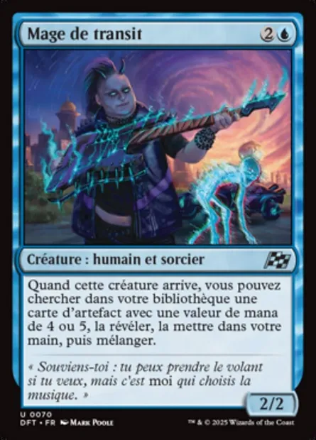 Mage de transit, carte Magic DFT 70 — extension Aetherdrift