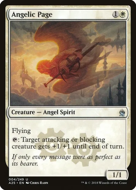 Angelic Page, Magic card A25 4 — Masters 25 set