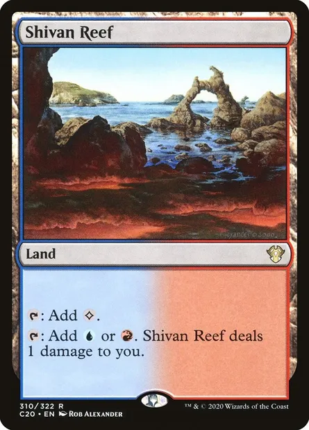 Shivan Reef, Magic card C20 310 — Commander 2020 set