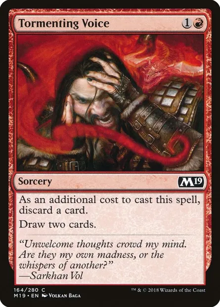Tormenting Voice, Magic card M19 164 — Core Set 2019 set