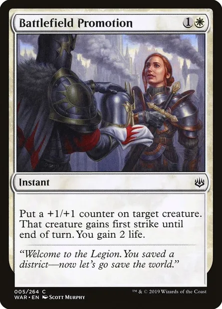 Battlefield Promotion, Magic card WAR 5 — War of the Spark set
