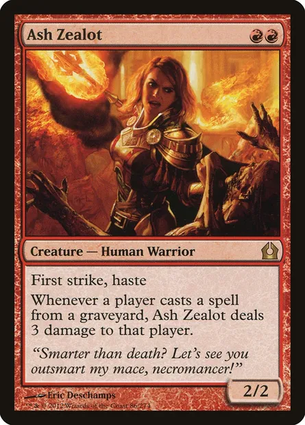 Ash Zealot, Magic card RTR 86 — Return to Ravnica set
