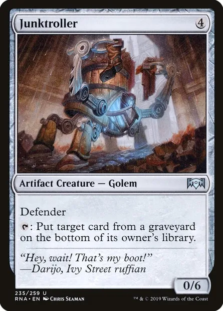 Junktroller, Magic card RNA 235 — Ravnica Allegiance set