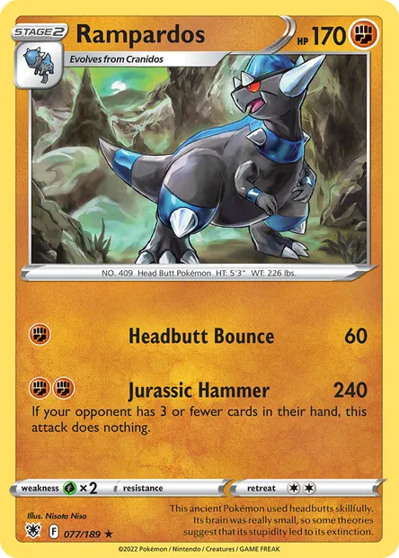 Rampardos, Pokémon card ASR 077 — Astral Radiance set