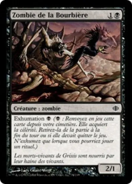 Zombie de la Bourbière, carte Magic ALA 74 — extension Les éclats d'Alara