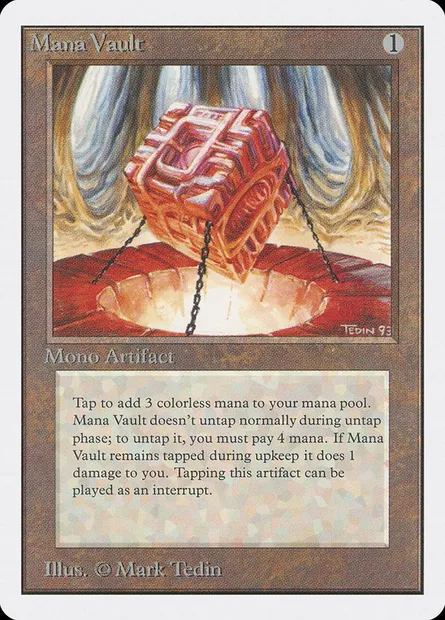 Mana Vault, Magic card 2ED 260 — Unlimited Edition set